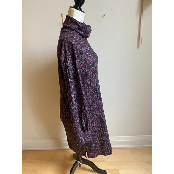 London Times BNWOT womens sweater dress NEW sz Medium cowl neck - Picture 2 of 5